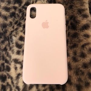 iPhone X Apple Light Pink Phone Case